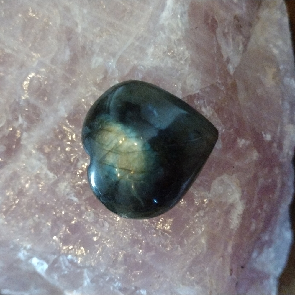 Labradorite Heart Stone Crystal